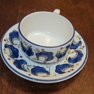 Buffalo cup and saucer.  J11V1